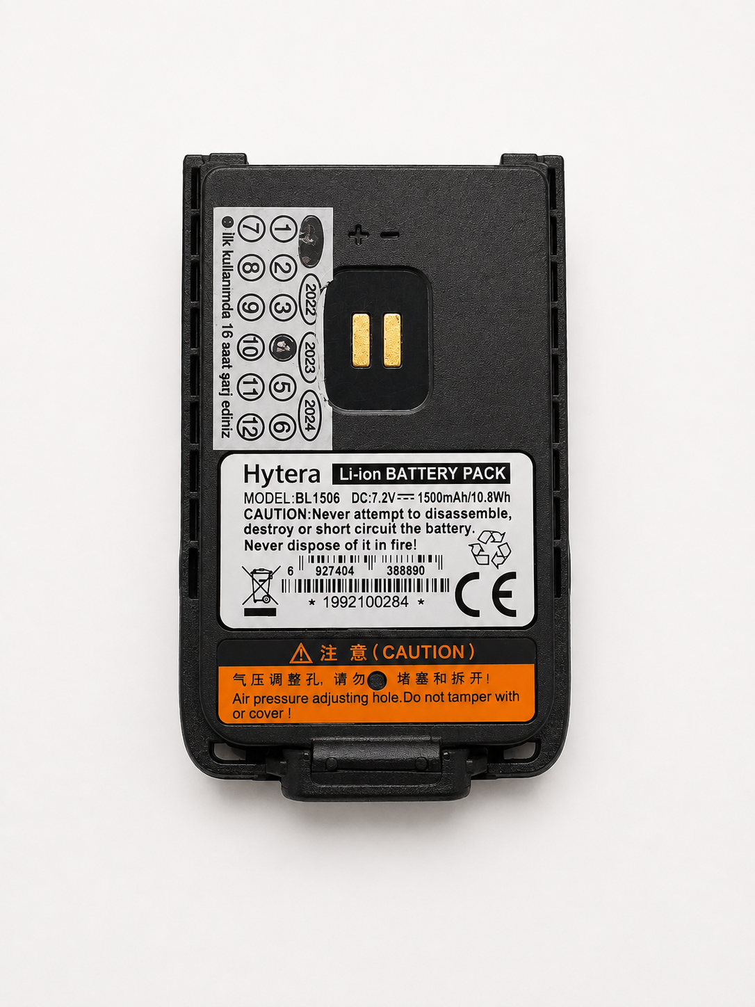 Hytera BL1506 1500 mAh Orijinal Batarya – BD505 / BD555 / BD615 Uyumlu